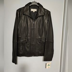 Anne Klein leather jacket nwt